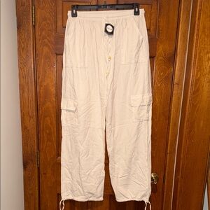 Cotton beachy pants with pockets
